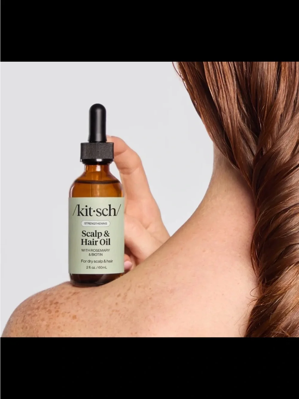 Kitsch Strengthening Scalp & Hair Oil - Mint Green